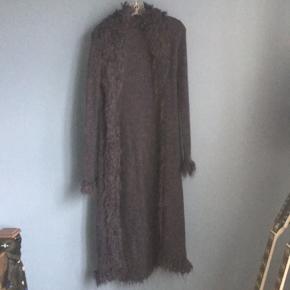 Express purple long cardigan jacket